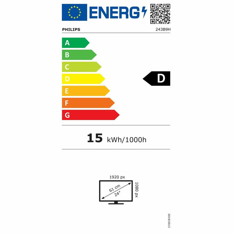 Monitor Philips 243B9H/00 IPS IPS LED 23,8" LCD Flicker free 24"-4