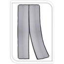 Zanzariera Progarden Magnetica 2 Pezzi Porte Fibra di Vetro Nero (50 x 220 cm)-2