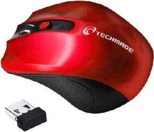 Techmade Mouse Wireless TM-XJ30-RED Red-0