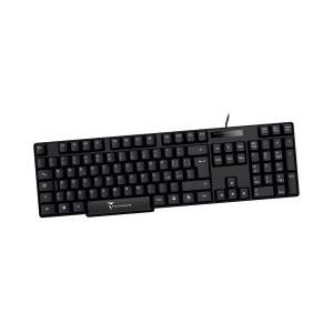 Techmade Tastiera Wired Filo Black-0