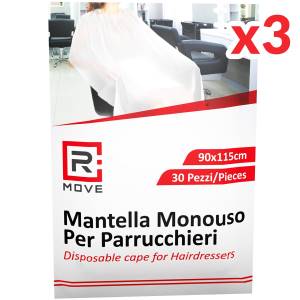 RMove Mantella Monouso per Parrucchieri 90x115cm 3Cnf/30pz-0