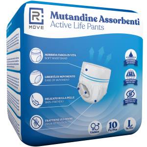 RMove Mutandine Assorbenti ActiveLife Adulto Tg.L 1Cnf/10pz-0