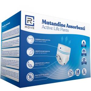 RMove 1 Conf. da 14pz Tg.L  Mutandine Assorbenti ActiveLife Adulto1-0