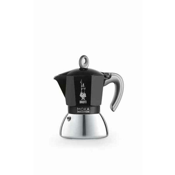 Caffettiera Italiana Bialetti Moka Nero Acciaio inossidabile Alluminio 200 ml 4 Tazze-0
