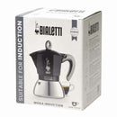 Caffettiera Italiana Bialetti Moka Nero Acciaio inossidabile Alluminio 200 ml 4 Tazze-5