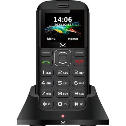 Majestic TLF Sileno 28 SeniorPhone 1.77" DS Black-0