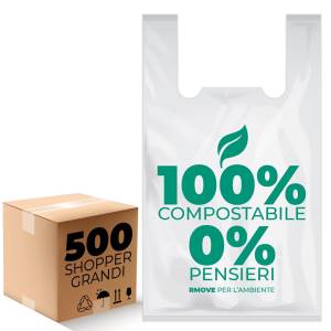 RMove Buste Shopper Biodegradabili 30x60cm 500/Pz  MC-0