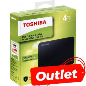 Toshiba HDD Esterno Confezione Danneggiata Canvio 4TB 2.5" USB3.2-0