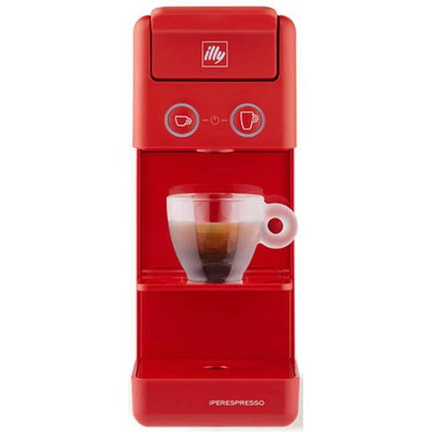 Illy macchina da caffe a capsule iperespresso Y3.3 14 kit 14 capsule incluse colore rossa