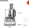 KENWOOD Robot da Cucina Capacità 3 Litri Impastatrice Potenza 1000 watt colore Inox - FDM71.450SS MultiPro Express+