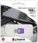 Kingston Pendrive MicroDuo USB-A/USB-C 3.2 128GB DTDUO3CG3/128GB-0