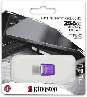 Kingston Pendrive MicroDuo USB-A/USB-C 3.2 256GB DTDUO3CG3/256GB-0