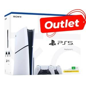 PS5 Console 1TB Confezione Danneggiata Standard Slim White + 2 Pad-0