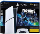 PS5 Console 1TB Digital Slim White Cobalt Star Fortnite Bundle ITA-0