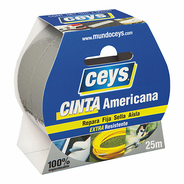 Nastro americano Ceys Argentato (25 m x 50 mm)-0