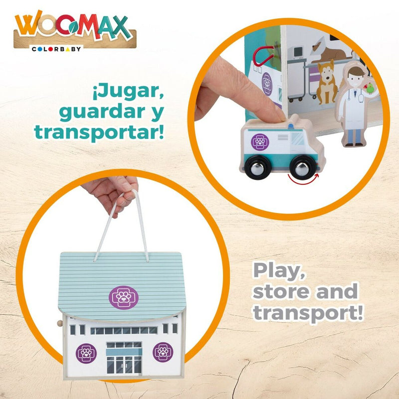 Playset Woomax Veterinario 9 Pezzi 4 Unità 19 x 18 x 19 cm-4