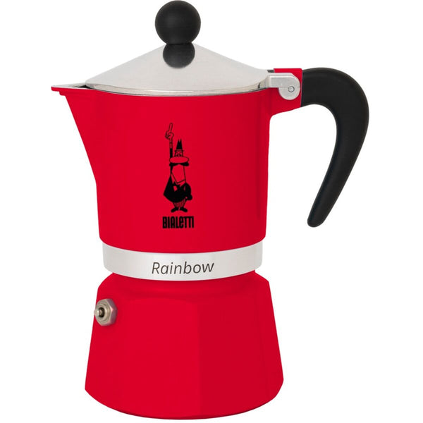 Caffettiera Italiana Bialetti Rainbow Rosso Alluminio 60 ml-0