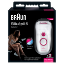 Braun epilatore Silk-épil 5 5380 Rosa 40 pinzette Braun