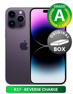 Apple iPhone 14 Pro 256GB 6.1" Deep Purple Used Grado-A Original Box-0