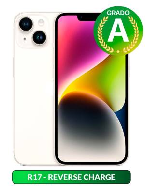 Apple iPhone 14 256GB 6.1" Starlight Ricondizionato Grado-A-0