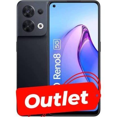 OPPO Reno 8 8+256GB 6.4" Seconda Mano 5G Shimmer Black DS EU-0