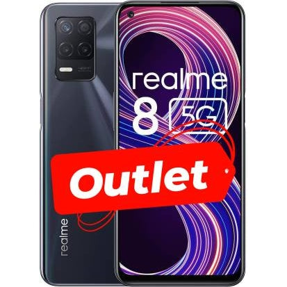 Realme 8 4+64GB 6.5" Seconda Mano 5G Supersonic Black DS Operatore-0