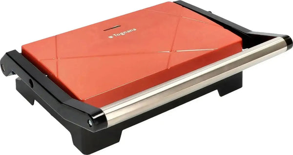 Tostapane TostieraTognana  Piastra per Toast Antiaderente Potenza 1000 watt colore Rosso - D2DTN02IRRO Linea Iridea