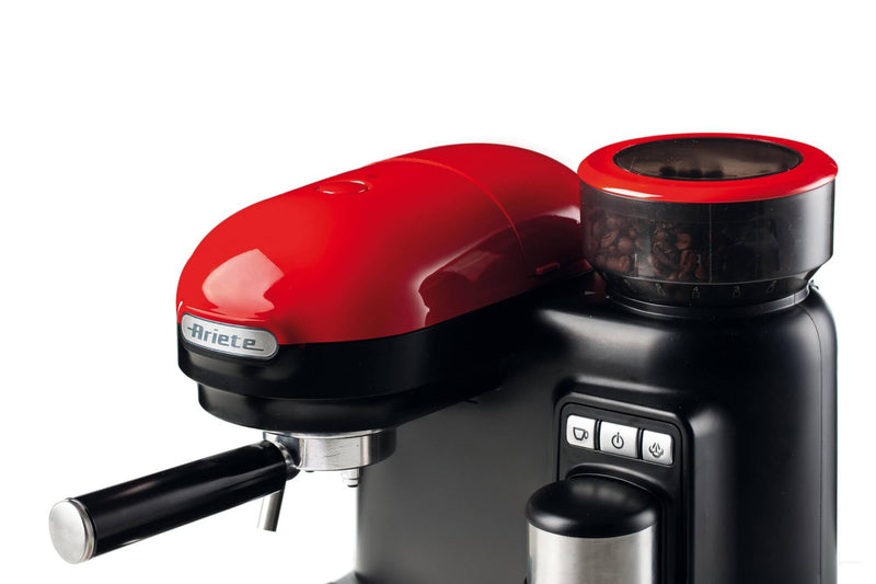 Macchina da caffè espresso con macinacaffè Moderna Rosso bigeshop