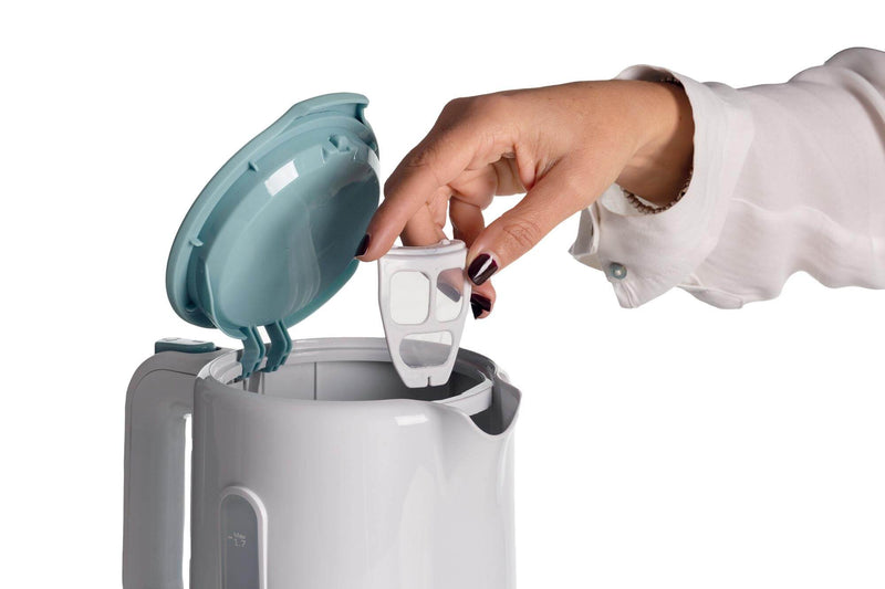 Bollitore 1,7L  Breakfast White &amp; Aegean Teal bigeshop