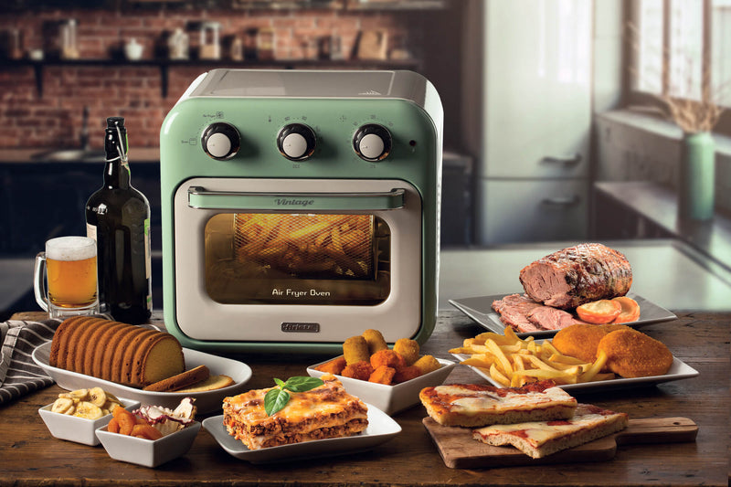 Friggitrice ad aria + Forno Vintage Verde bigeshop