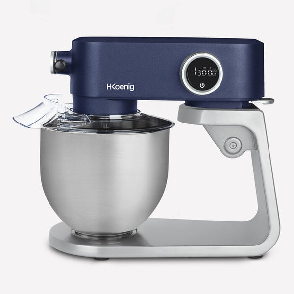 Impastatrice professionale KM126 800 W  5 Litri Base in metallo  blu opaco opaco e argento H.KOENIG