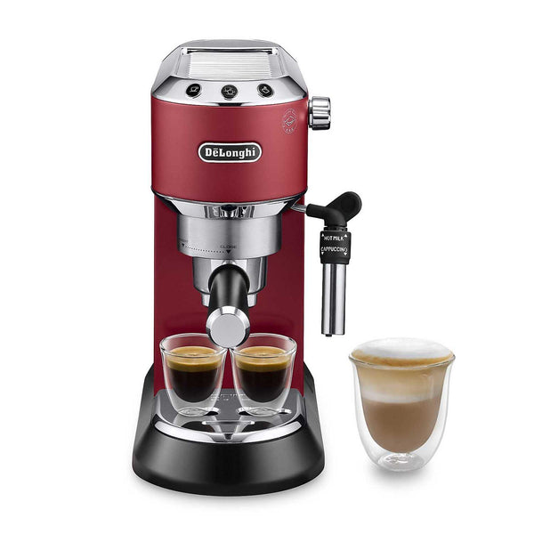 MACCHINA CAFFÈ ESPRESSO DE'LONGHI Dedica EC685.R, 1350 W, Rosso ( GRADO A ) - bigeshop