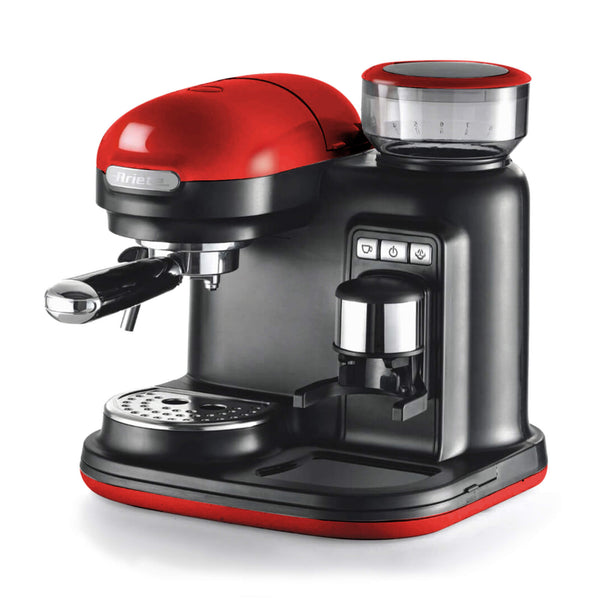 Macchina da caffè espresso con macinacaffè Moderna Rosso bigeshop