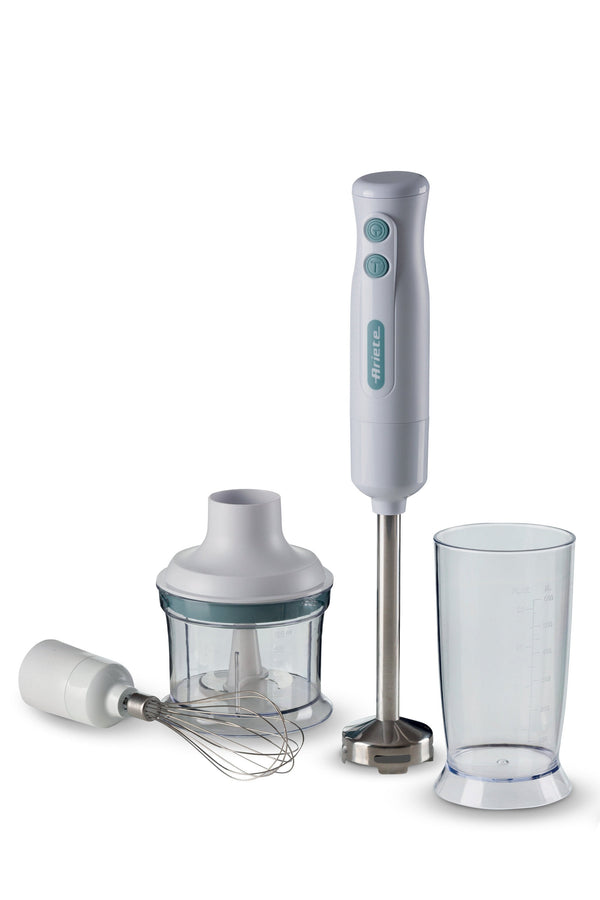 Frullatore a immersione con tritatutto 3in1 Breakfast White &amp; Aegean Teal bigeshop