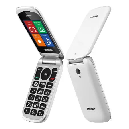 Brondi Stone+ 6.1 cm (2.4") Bianco Telefono cellulare basico Brondi