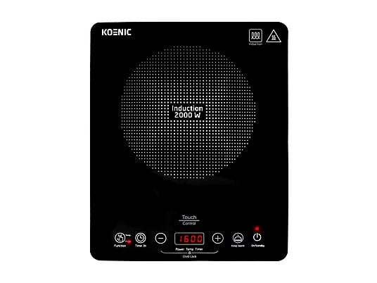 Piano cottura elettrico singolo KOENIC KIP 201025, 2000W, temperatura: 60–240°, display LED e sensor touch Hkoenig