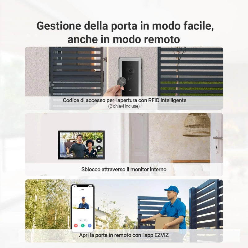 Ezviz CP5 Videocitofono WiFi con Schermo Touch Screen a Colori da 7 Visione ezviz