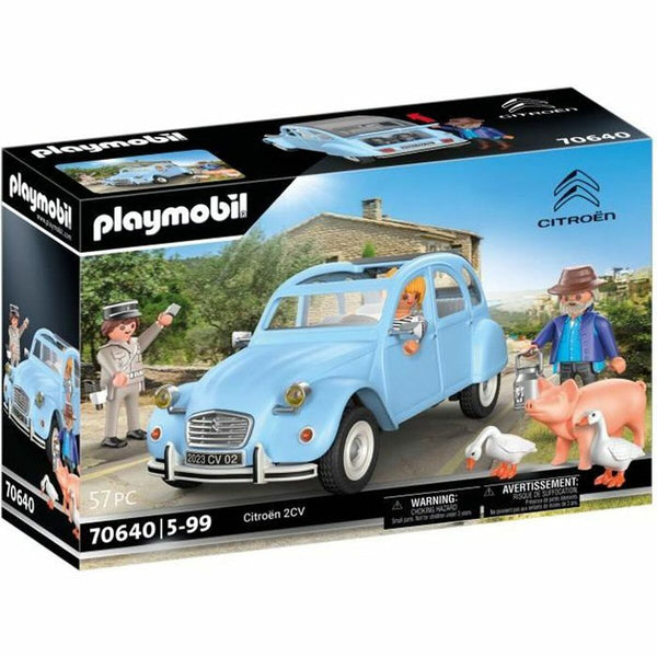 Playset di Veicoli Playmobil Citroen 2CV 70646 Macchina Azzurro 57 Pezzi-0