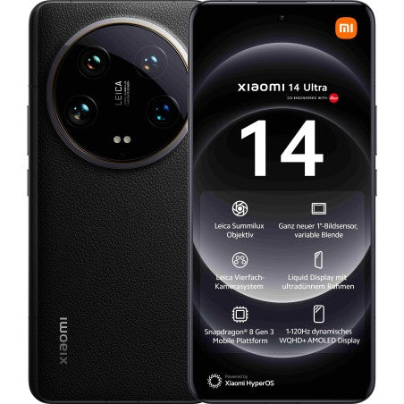 Xiaomi 14 Ultra 16+512GB 6.73" 5G Black ( solo aperto attivato il 21 luglio 2024 scatola neutra) xiaomi