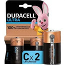 (1 Confezione) Duracell Ultra Batterie 2pz MezzaTorcia LR14 MX1400 C - bigeshop