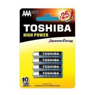 (1 Confezione) Toshiba Batterie 4pz MiniStilo LR03GCP BP-4 AAA - bigeshop