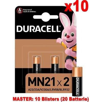 10 Confezioni Duracell Spec. Batterie 2pz MN21 A23/23A/V23GA/LRV08/8LR932