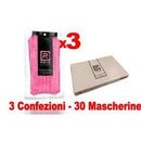 30pz - RMove Mascherina 3 Veli Tipo IIR +Gancio Rosa Scuro