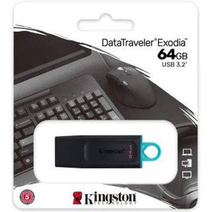 Kingston Pendrive USB-A 3.2 64GB DTX/64GB Nero/Celeste