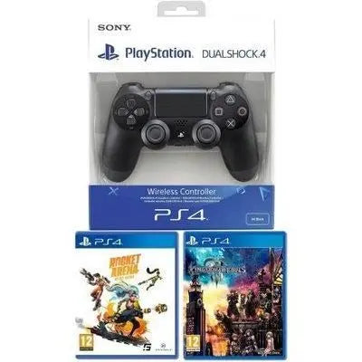 PS4 Dualshock 4 Black V2 Kingdom Hearts 3 + Rocket Arena Mythic Edition