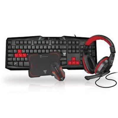 Techmade Kit Tastiera Mouse Wireless Tappetino + Cuffia Gaming