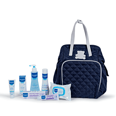 Zaino Borsa Fasciatoio con kit creme Mustela