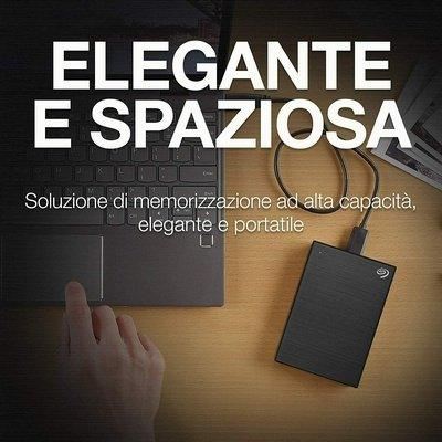 Seagate One Touch, 1 TB, Hard Disk Esterno, USB 3.0, PC e Mac