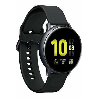 Samsung Galaxy Watch Active2 40mm Cassa Alluminia Nera, Cinturino Sport Nero, Or