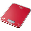 Tefal BC5003 Optiss Glass Bilancia da Cucina Elettronica, Acciaio, Rosso - bigeshop